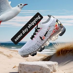 Nike air max vapormax floral black white brand new in box flyknit brand new